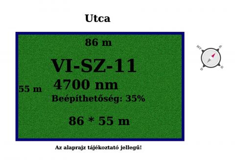 Eladó Telek 2220 Vecsés , Vecsésen 4700 nm-es belterületi telek 