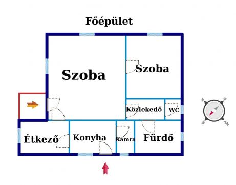 Eladó Ház 6114 Bugac Jó szerkezetű családi ház műhellyel, dupla telekkel