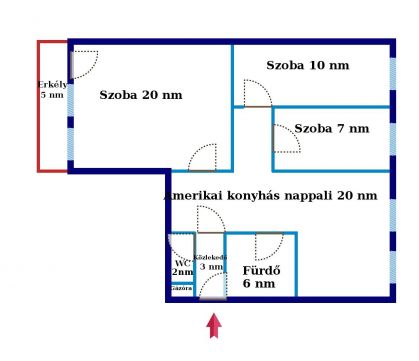 Eladó Lakás 2100 Gödöllő Gödöllőn, 69 nm-es, ERKÉLYES, 3 szoba + amerikai konyhás, felújított, azonnal költözhető lakás Eladó