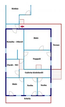 Eladó Ház 6347 Érsekcsanád Érsekcsanádon 100 nm-es, 3 +1 szobás Családi Ház 1076 nm-es telken eladó!