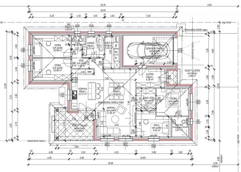 Eladó Ház 6000 Kecskemét 135 m2-es új-építésű családi ház 1869 m2-es telken Kadafalván