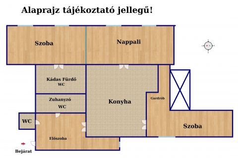 Eladó Lakás 1055 Budapest 5. kerület Parlament közelében - felújított szép lakás