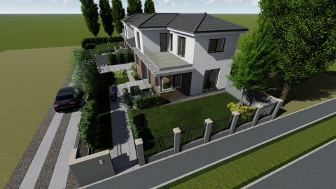Eladó Ház 6000 Kecskemét Hollandfaluban új építésű nappali + 4 szobás ikerház