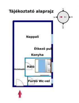 Eladó Lakás 1133 Budapest 13. kerület Újlipótvárosi 2 szobás, felújított kislakás Déli tájolással
