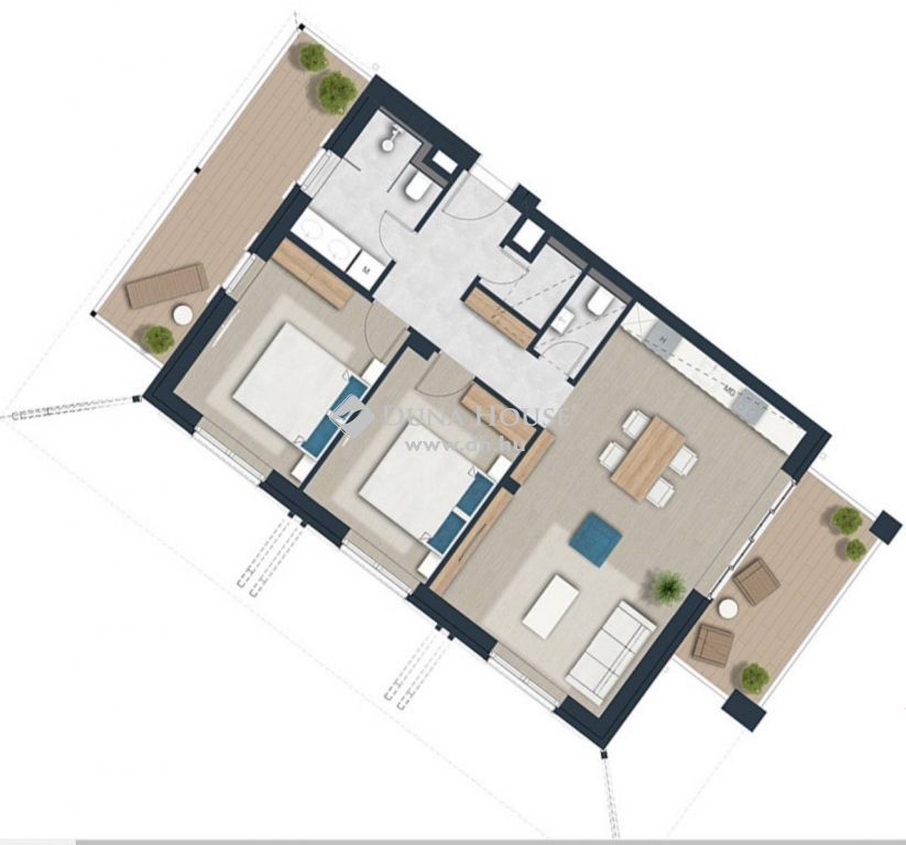 8622 Szántód , Eladó panorámás dupla teraszos apartman a BlalLake Resort-ban! — 1/67