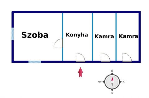 Eladó Ház 6100 Kiskunfélegyháza Különportás családi ház 600 m2-es telekkel a Molnártelepen 