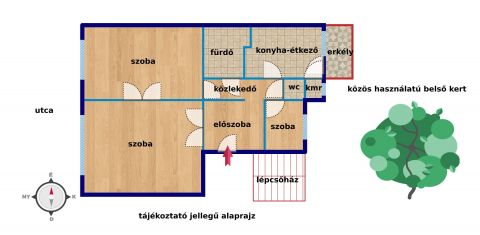 Eladó Lakás 1105 Budapest 10. kerület Csajkovszkij parkhoz közel eladó egy 3 szobás, 1.em-i lakás