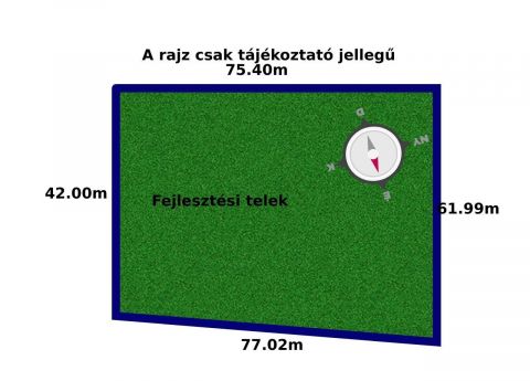 Eladó Telek 2484 Gárdony fejlesztési terület