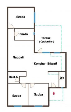 Eladó Ház 6034 Helvécia Új építésű nappali + 3 szobás családi ház önálló telken