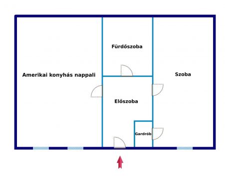 Kiadó Lakás 1064 Budapest 6. kerület Kiadó a 6. kerületben egy 2 szobás, egyedi kialakítású lakás