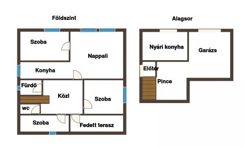 Eladó Ház 7741 Nagykozár 'Nagykozár-Szőlőhegy-lakható családi ház! 