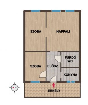 Kiadó Lakás 1133 Budapest 13. kerület , Csend, napfény, 3 szoba, nagy terasz, jó közlekedés!
