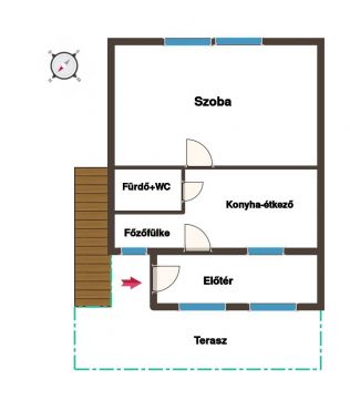 Eladó Lakás 6000 Kecskemét FELÚJÍTANDÓ 1. EMELETI GARZON 