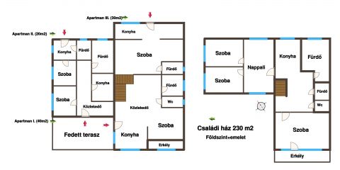 Eladó Ház 6044 Kecskemét TÖBB lakással kialakított jó állapotú ház!