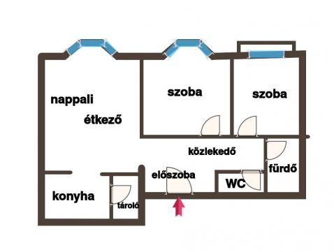 Eladó Lakás 1075 Budapest 7. kerület A Gozsdu udvar és a  Zsinagóga vonzáskörzetében!