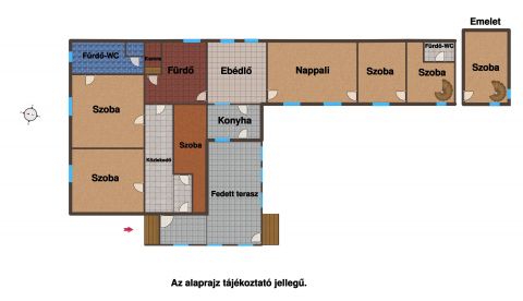Eladó Ház 2730 Albertirsa Albertiben, 1443nm-es sarokteken, különleges ház, szőlővel!