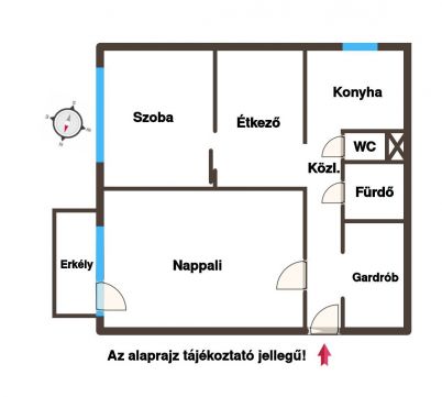 Eladó Lakás 1042 Budapest 4. kerület Klímás, erkélyes, felújított, bútorozott, azonnal költözhető