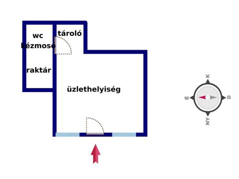 Kiadó Üzlethelyiség 3200 Gyöngyös Belvárosban