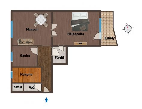 Kiadó Lakás 1036 Budapest 3. kerület 