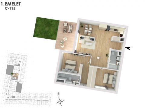 Eladó Lakás 1138 Budapest 13. kerület Lakópark a Duna partján: Otthonod a vízparti életstílus közepén!
