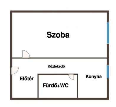 Eladó Lakás 2700 Cegléd Cegléd Gimnázium közelében 1 szobás lakás eladó