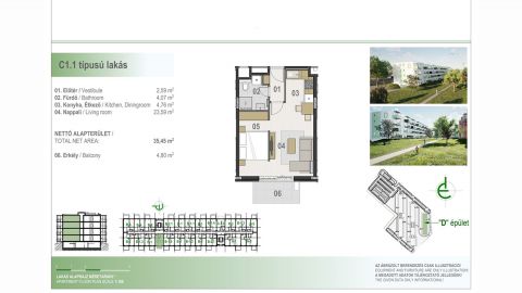 Eladó Lakás 4030 Debrecen , MODERN, FIATALOS ÚJ LAKÁSOK