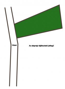 Eladó Telek 2373 Dabas Dabas csendes, városszéli aszfaltozott utcája