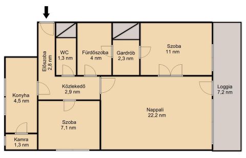 Eladó Lakás 1081 Budapest 8. kerület 1081 Budapest 8, II. János Pál pápa tér - METRO mellett