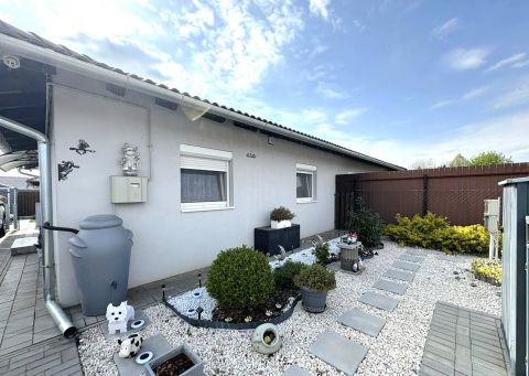 Eladó Ház 2364 Ócsa , 2022-ben épült 2 szoba+ nappalis ikerház-fél