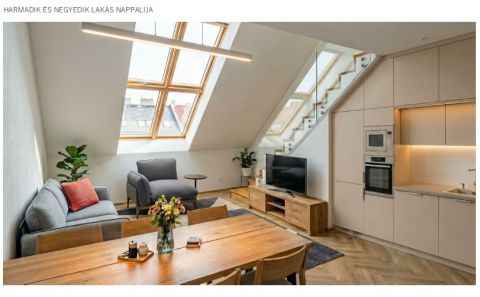 Eladó Lakás 1024 Budapest 2. kerület Mammut mellett bruttó 409nm-es tetőtér