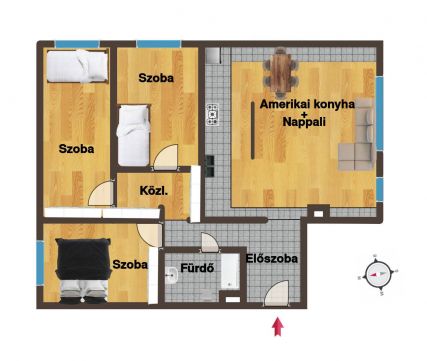 Eladó Lakás 1031 Budapest 3. kerület Pók utcai lakótelep
