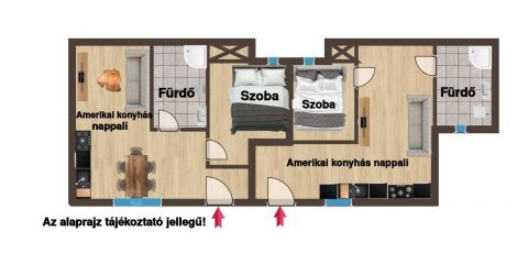 Eladó Lakás 1084 Budapest 8. kerület Rákóczi térnél 2 felújított berendezett emeleti lakás