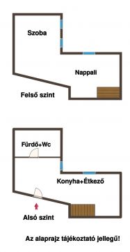 Eladó Lakás 1085 Budapest 8. kerület Palotanegyedben belső 2 szintes