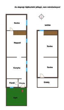 Eladó Lakás 1044 Budapest 4. kerület Újpest kertvárosban, 3 szobás, kis kerttel