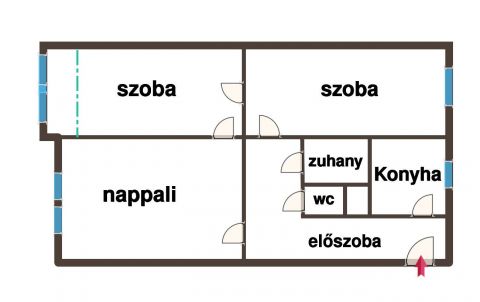 Eladó Lakás 1133 Budapest 13. kerület Dráva utca,3.em,3 szobás,részben felújított,gyorsan kiadható