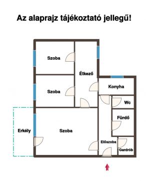 Eladó Lakás 1107 Budapest 10. kerület X.kerület Somfa köz 1+2 félszobás 1.emeleti erkélyes lakás
